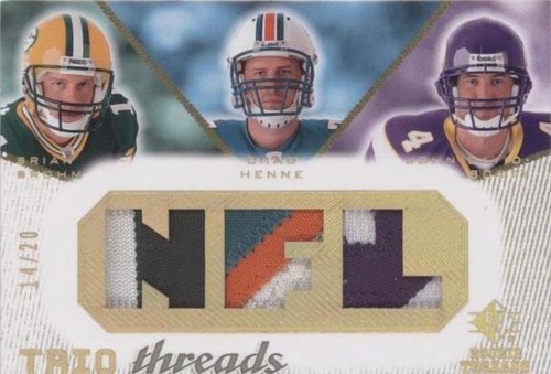 2008 SP Rookie Threads Brian Brohm Chad Henne John David Booty #TT-BHB