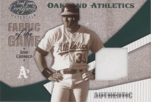 2004 Leaf Certified Materials - Jose Canseco #FG-169