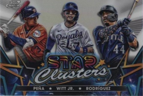 2023 Topps Cosmic Chrome - Bobby Witt Jr. Jeremy Pena Julio Rodriguez #SC-10