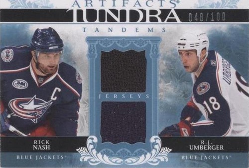 2009-10 Upper Deck Artifacts - R.J. Umberger Rick Nash #TT-NU