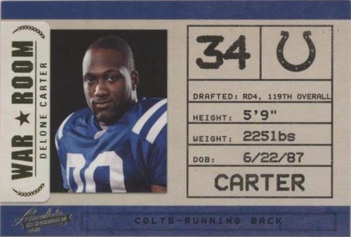 2011 Panini Absolute Memorabilia Delone Carter #29