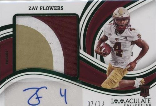 2023 Panini Immaculate Collection Collegiate Zay Flowers #PPRA-ZAF