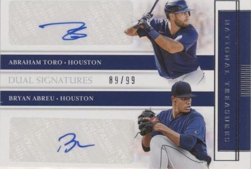 2020 Panini National Treasures - Abraham Toro Bryan Abreu #DS-HO