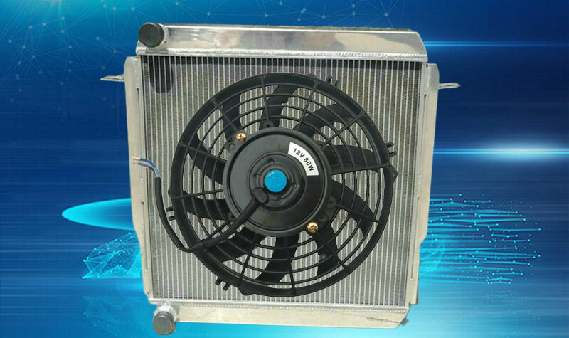 For Toyota Land Cruiser Bj70/Bj71/Bj73/Bj74/Bj75 1984-1989 84 Alu Radiator+Fan
