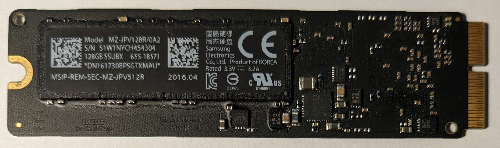 Apple Samsung 128GB SSD Solid State Drive | Internal SSD Apple Samsung 128GB SSD Solid State Drive | Internal SSD
