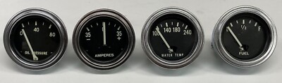 1956-1961 Studebaker Hawk Gauge Set - NEW! - Fuel, Oil, Temp, Ammeter
