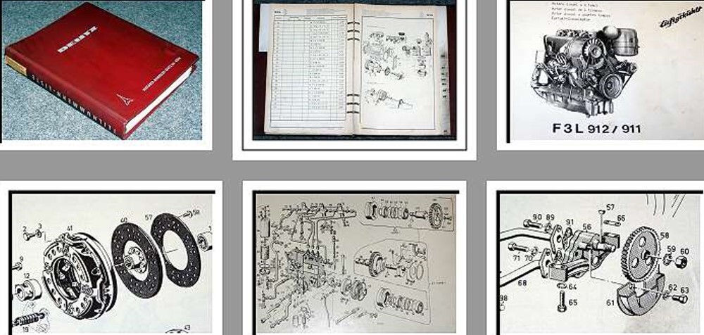 Deutz 4006 Deutz 5006 Ersatzteilliste für Motor  F3L 912 / 911 1969 TN0150-63