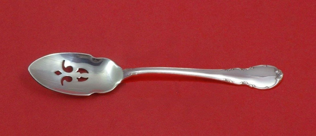 Mount Vernon By Lunt Sterling Silver Olive Spoon Pierced Long 7 38 Custom