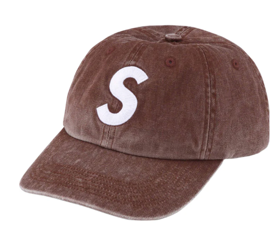 Supreme Pigment Print S Logo 6-Panel Hat Cap Brown FW23 100 Supreme Pigment Print S Logo 6-Panel Hat Cap Brown FW23 100