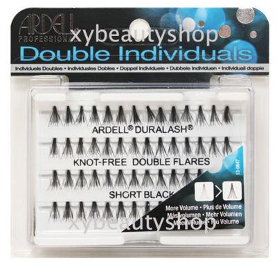 8 Packs Ardell Natural False Fake Eyelashes Black,Individual Invisiband lashes 