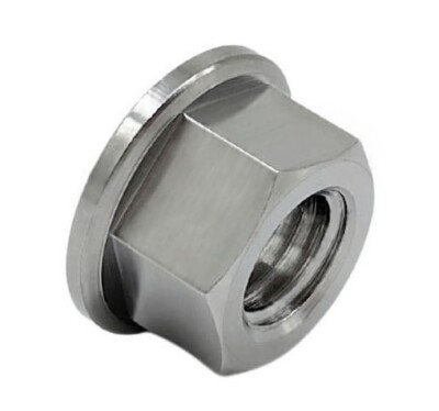 Rison Titanium Flanged Nuts Hex Nut Flange Sprocket Nut M3-M12 DIN 6923 Nut 1PCS