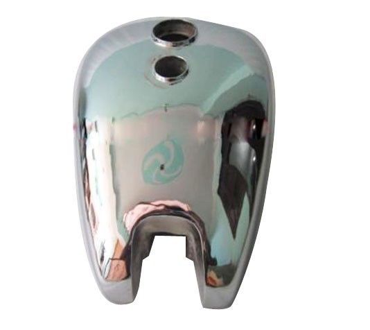 New Ariel Twin Plunger Gas Petrol Fuel Tank Steel Chrome Plated 