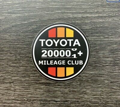 Toyota Mileage Club Sticker Decal Tundra Tacoma SR5 4X4 4Runner Fj Cruiser TRD