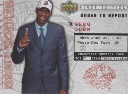 2007-08 Upper Deck First Edition - Greg Oden #DN1