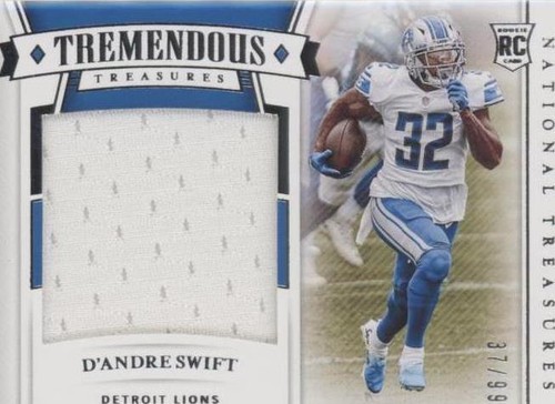 2020 Panini National Treasures D'Andre Swift #TTR-DS