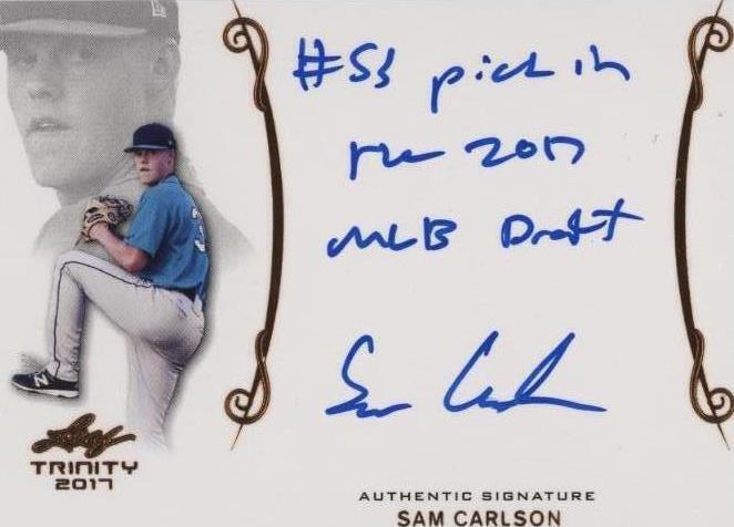 2017 Leaf Trinity - Sam Carlson #A-SC1