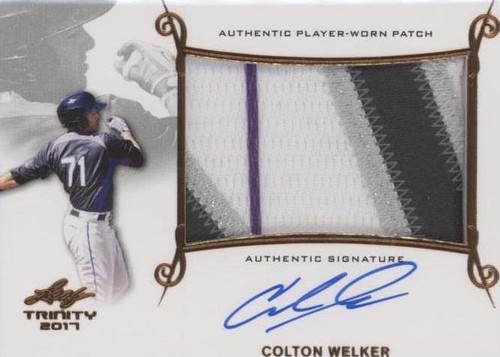 2017 Leaf Trinity - Colton Welker #PA-CW1