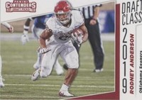 2019 Panini Contenders Draft Picks Rodney Anderson #9