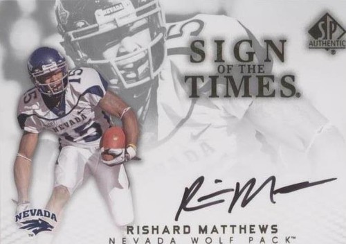 2012 SP Authentic Rishard Matthews #ST-RM