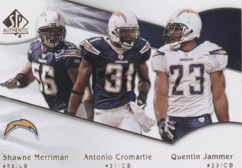 2009 SP Authentic Antonio Cromartie Quentin Jammer Shawne Merriman #182