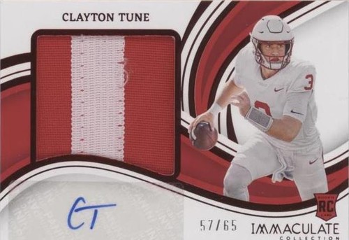 2023 Panini Immaculate Collection Collegiate Clayton Tune #PPRA-CLT