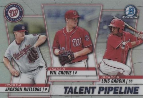 2020 Bowman - Jackson Rutledge Luis Garcia Wil Crowe #TP-WAS