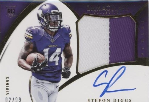 2015 Panini Immaculate Collection Stefon Diggs #PPR-SD