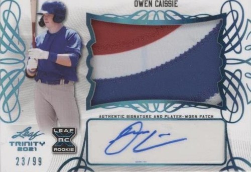 2021 Leaf Trinity - Owen Caissie #PA-OC1