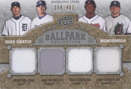 2009 Upper Deck Ballpark Collection - Chad Billingsley Joba Chamberlain Justin Verlander #240