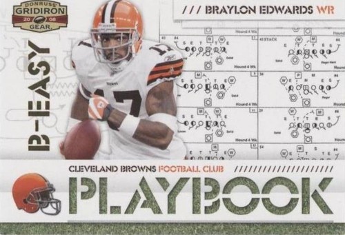 2008 Donruss Gridiron Gear Braylon Edwards #PL-8