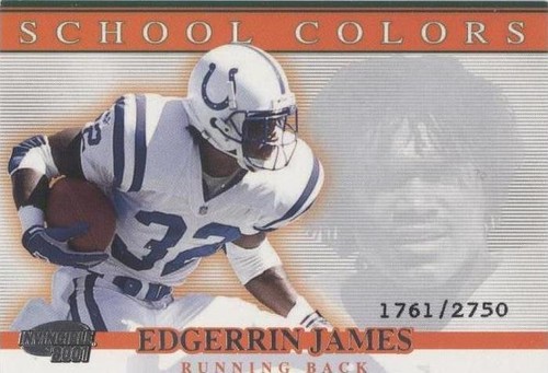 2001 Pacific Invincible Edgerrin James #17