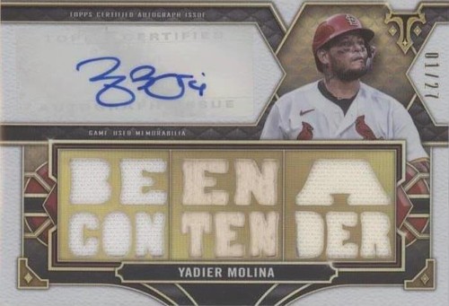 2022 Topps Triple Threads - Yadier Molina #TTAR-YM1