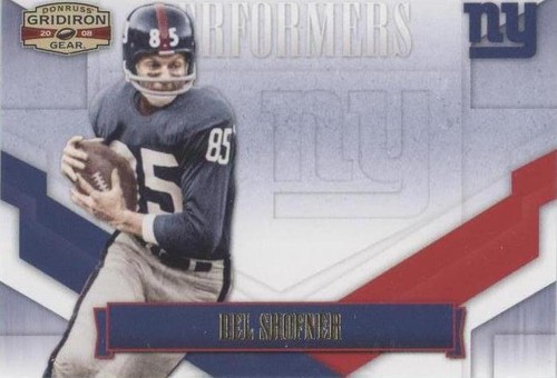 2008 Donruss Gridiron Gear Del Shofner #P-16