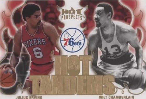 2008-09 Fleer Hot Prospects - Wilt Chamberlain/Julius Erving #HT-14