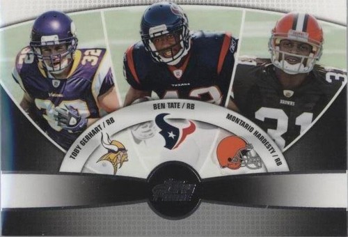 2010 Topps Prime Ben Tate Montario Hardesty Toby Gerhart #3Q-14