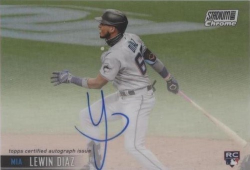 2021 Topps Stadium Club Chrome - Lewin Diaz #SCCBA-LD
