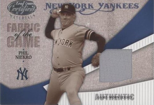2004 Leaf Certified Materials - Phil Niekro #FG-91