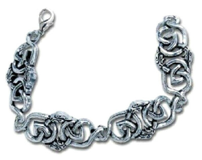 Celtic Dragon Link Bracelet Pewter ALCHEMY Gothic