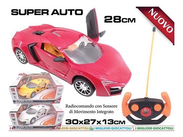 Auto Sportiva Super Con Radiocomando Sensore Movimento Gioco Giocattolo dfh