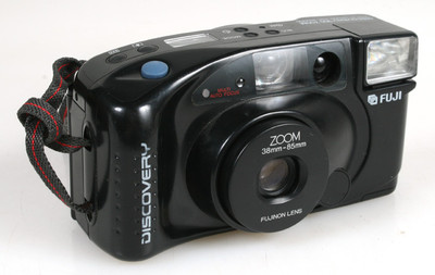 FUJI DISCOVERY 35MM FLASH FILM CAMERA, VINTAGE (FOR PARTS)