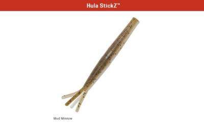 Z-Man Hula StickZ - Mud Minnow - 6 Pack 4'' Zman Soft Plastic 