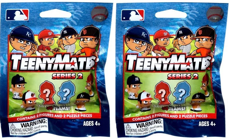 TEENYMATES MLB SERIES 2 BASEBALL MINI FIGURES LOT OF 2 BLIND