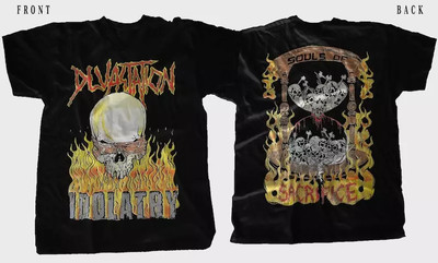 New D T G printed T-shirt - DEVASTATION - Idolatry