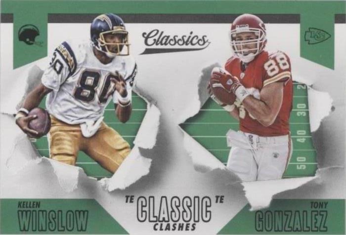 2018 Panini Classics Kellen Winslow Tony Gonzalez #14