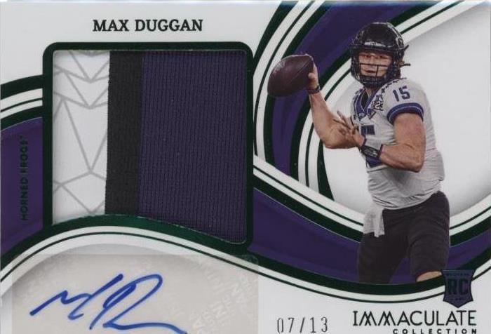 2023 Panini Immaculate Collection Collegiate Max Duggan #PPRA-MAD