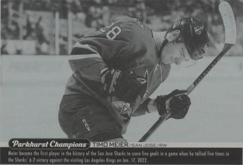 2022-23 Upper Deck Parkhurst Champions - Timo Meier #WI-18