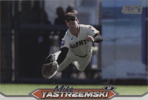 2024 Topps Stadium Club Mike Yastrzemski #233 Chrome Parallel