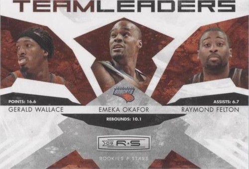 2009-10 Panini Rookies & Stars - Gerald Wallace/Raymond Felton/Emeka Okafor #3