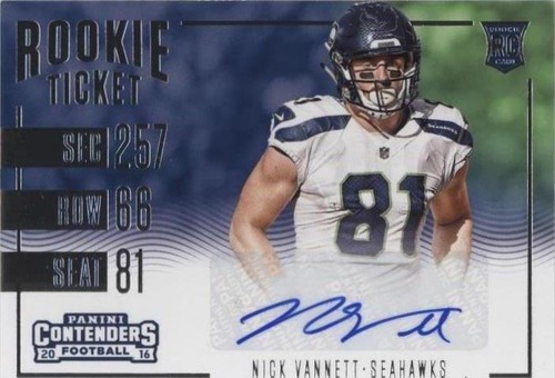 2016 Panini Contenders Nick Vannett #289