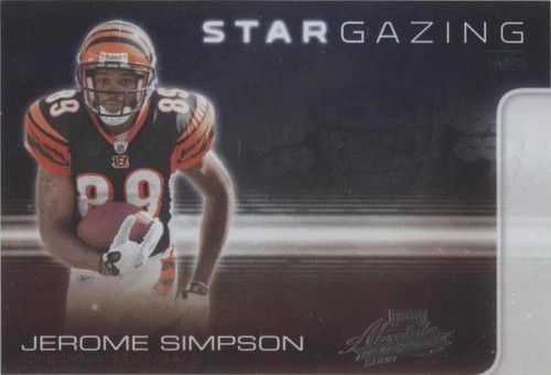 2008 Playoff Absolute Memorabilia Jerome Simpson #SG10